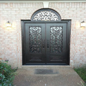 Portes modernes en fer avec doubles panneaux métalliques pour l'entrée du jardin des maisons ou la solution de porte intérieure élégante - Product Image 6