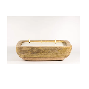 Tazón de vela de masa de madera de Mango 100% para velas, uso de frutas, cuenco de vela de madera maciza de Color de madera Natural de la mejor calidad - Product Image 3