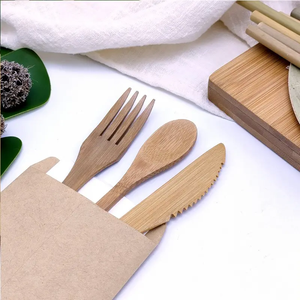 Meilleure vente de vaisselle écologique réutilisable en bois massif fourchette cuillère Durable réutilisable japonais abordable en bois cuillère fourchette ensembles - Product Image 5