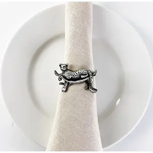 Últimos estilos servilleteros de Metal de leopardo para fiesta decoración del hogar mesa de comedor con Color/tamaño/Logotipo personalizado y estilo americano - Product Image 4