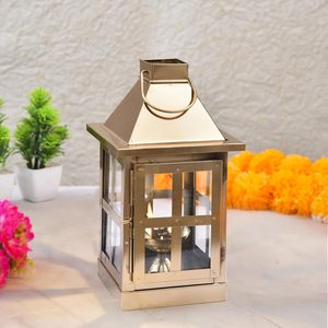 Diya Akhand de Latón Hecha a Mano con Cristal Decorativo, Lámpara de Aceite Colgante, Portavelas para Decoración del Hogar, Regalos de Puja Diwali - Product Image 4