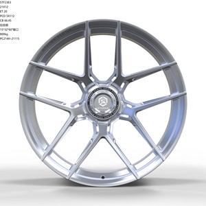 Jantes en alliage d'aluminium forgé monobloc GEASCO neuves 22x11 |   Jantes universelles pour voitures, usinées avec précision par CNC, noires, 112 mm PCD, 20 mm ET - Product Image 1