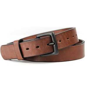 Cinturones de Cuero Genuino Personalizados de Estilo Único, Color Sólido, con Logotipo Personalizado, de Marca Moderna para Hombre - Product Image 3