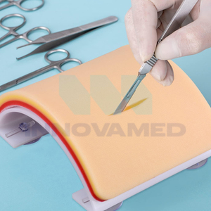 Almohadillas de Piel de Silicona de Grado Médico de Alta Calidad para Prácticas de Sutura, Entrenamiento Quirúrgico, Educación Médica, Servicio OEM, Manual - Product Image 5