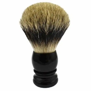 Brocha de afeitar con mango de cuerno de búfalo ecológica, agarre cómodo, diseño elegante hecho con brocha de afeitar con cuerno de buey - Product Image 2