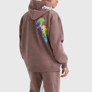 Custom Men's Heavyweight Cotton <b>Oversized</b> Printed Hoodie <b>Jogger</b> Set Breathable Winter Tracksuit Sweat suit OEM Service - Product Image 3