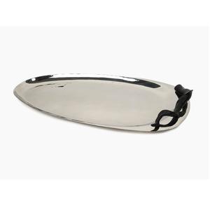 Bandeja de servicio de metal de lujo, plato de diseñador hecho a mano pulido brillante, bandeja de servicio de metal al por mayor con estilo clásico - Product Image 3