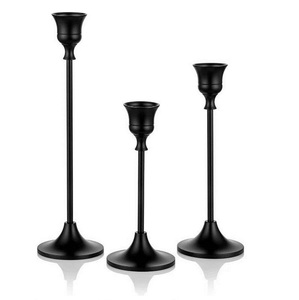 Portavelas de Metal de lujo moderno, para el hogar Decoración elegante, diseño de relámpago estilista para boda, Navidad, ocasiones especiales diarias - Product Image 1