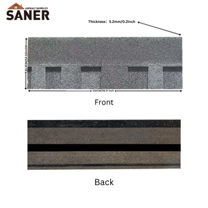 عينة مجانية من ألواح الأسفلت المغلفة للأسقف مع ضمان 50 عامًا، بلاط من الألياف الزجاجية مزدوج الطبقة معتمد من ASTM للأسقف الحديثة - Product Image 4