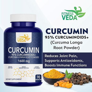 Curcumine 1600mg Supplément Naturel Extrait de Plantes de Qualité Supérieure Formule à Usage Quotidien Disponible en Vrac Vente en Gros Approvisionnement et Exportation Inde - Product Image 3