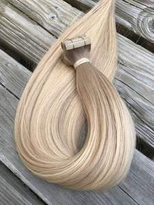 Cinta en extensiones de cabello humano real 100% Extensión de cabello de cinta dibujada doble humana para salones y ventas al por mayor Cabello crudo - Product Image 4