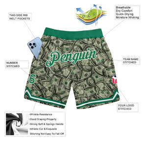 Pantalones cortos de baloncesto de estilo deportivo duraderos y duraderos, pantalones cortos de baloncesto de tela de malla cómodos e informales - Product Image 2