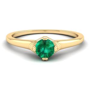 Anillo de Compromiso de Plata de Ley 925 con Moissanita de Precio de Fábrica REYES para Mujer, Gema Esmeralda, Joyería Fina de Boda - Product Image 1