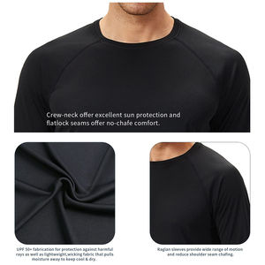 La mejor Fabricación de protectores contra sarpullidos para hombres de alta calidad, cómodos, transpirables, de Color sólido, protectores contra sarpullidos para gimnasio, precio barato para adultos - Product Image 6