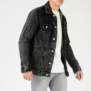 Vestes en jean populaires pour hommes, 100% coton, design unique sur le devant, toutes les couleurs, tailles plus grandes, prix d'usine, style streetwear, saison hiver - Product Image 4