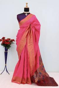 Colección de Saris de Seda Ligeros y Lujosos al por Mayor, Diseños Elegantes, Detalles Ricos, Estilo Moderno, OEM, para Bodas y Fiestas - Product Image 3