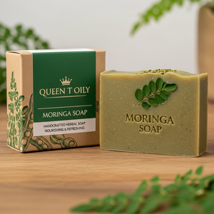 Jabón de Moringa hecho a mano a base de hierbas con aceites esenciales, limpieza corporal Natural suave, jabón de Moringa hidratante, suministro directo - Product Image 4