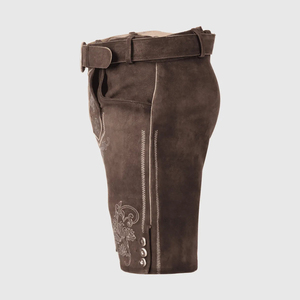 Short Lederhosen pour hommes 100% Short bavarois en cuir avec motif brodé Fabriqué au Pakistan avec service OEM - Product Image 5