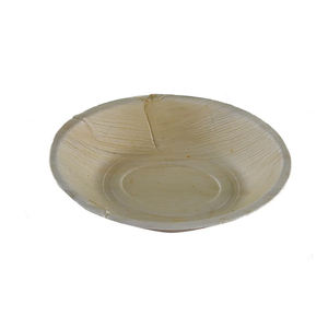 Cuencos redondos y ovalados de hoja de palma natural, vajilla desechable para bodas para servir ensaladas y frutas - Product Image 1