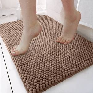 พรมห้องน้ำไมโครไฟเบอร์ลายสับปะรดโกโก้กันลื่นซักได้ 50x50 ซม. - Product Image 1