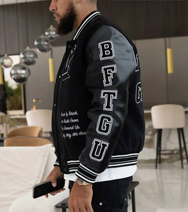 2026 Fabricant Haute Qualité Vestes Polaires Vintage pour Hommes, Automne Hiver, Style Baseball, avec Col Montant, Respirantes et Coupe-vent - Product Image 5