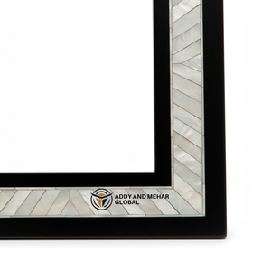 Handcrafted Black Mother of Pearl Inlay <b>Photo</b> <b>Frame</b> Luxury Shell Mosaic Design Decorative Bone <b>Frame</b> for Wholesale - Product Image 3