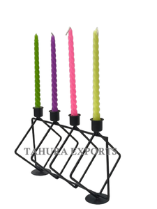 Trendy 2026 Highest Quality Christmas Decoration Metal <b>Candle</b> Stand Candlestick Holder Home Decoration Luxury Metal <b>Black</b> Iron - Product Image 2