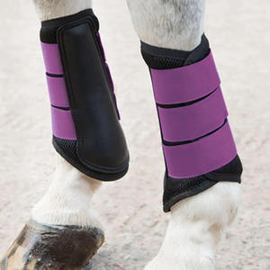 Botas de cepillado de neopreno para caballos, botas de protección para piernas, envolturas de seguridad para caballos, equipo veterinario para equitación ecuestre transpirable - Product Image 1