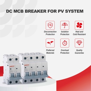 <span class=keywords><strong>ONESTO</strong></span> Interruptor Automático de CC de Alta Calidad de 1A a 63A 1000V, Interruptor de Desconexión de CC de 4 Polos, Interruptor Automático Solar MCB - Product Image 3