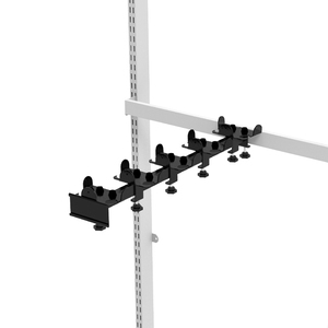 Support mural rectangulaire en métal durable pour accessoires de golf, idéal pour l'affichage de clubs de golf à domicile, en magasin ou en boutique de golf. - Product Image 2