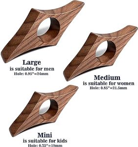 Livre Accessoires Doigt Anneau Lecteur Support Livre Doigt Titulaire En Bois Bambou Pouce Livre Page Titulaire - Product Image 5