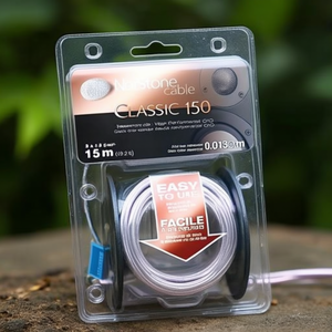 "Transparent Coaxial Audio <b>Cable</b> 15m for <b>Microphone</b> DVD Player Amplify Monitor Foil Shielding 5mm Outer Diameter Metal Hood Box - Product Image 3