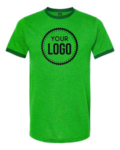 เสื้อยืดแขนสั้น CVC สำหรับชายและหญิงเสื้อยืดกีฬาคอกลมสำหรับการปรับแต่งแบรนด์ - Product Image 2