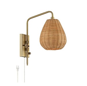 Lámpara Colgante LED de Ratán y Hierro Hecha a Mano al por Mayor con Opciones Personalizables - Product Image 2