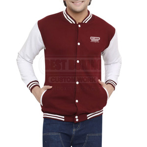 2025 Solid Color Casual Men Letterman Jacket Streetwear New Fashion Windproof Men Letterman Winter Jacket - Product Image 4