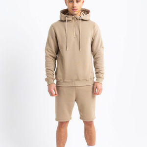 Conjunto de chándal de algodón OEM Terzo Sports para hombre, talla XL 100%, sudaderas con capucha y pantalones cortos de diseño personalizado con logotipo, ropa de verano de talla grande - Product Image 1