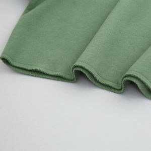 Venta al por mayor de manga larga de cuello redondo Crop Top Casual sólido de ajuste suelto de entrenamiento recortado pulóver sudadera para las mujeres - Product Image 5