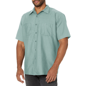 Camisa de Trabajo Industrial para Hombre, Nueva Llegada, Corte Regular, Manga Corta, Resistente al Viento, Algodón, Polo con Estampado, Talla Grande de Verano - Product Image 3
