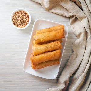 Rollitos de Primavera de setas frescas con sabor tradicional, textura crujiente, salsa agridulce, comida congelada lista para enviar - Product Image 3