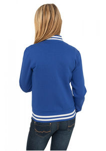 Nouvelle veste universitaire en toile pour homme avec logo personnalisé, col montant et logo frontal - Product Image 2