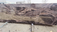 Pierre naturelle indienne Fantastico Granite couleur marron, surface polie, imperméable, finition moderne, comptoir pour construction de villa