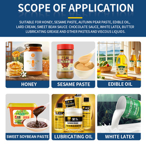 電気ステンレス鋼自動高粘性食品グレードハニーフィラーボトリングマシン用ジュースケチャップクリーム - Product Image 4