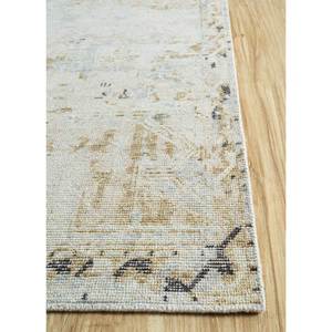 Tapis en laine noués à la main Erbe Ivory Gs-1068 pour salon, style Tabriz, motifs abstraits rectangulaires pour couloir - Product Image 4