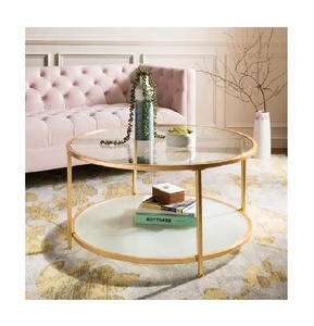 Mesa de centro de diseño Simple para sala de estar, artículo con logotipo de Metal occidental, fabricante de estilo de construcción al por mayor, novedad - Product Image 1