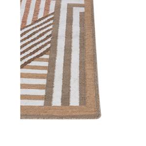 Alhambra Ivory Flat Weave Wool <b>Rugs</b> Geometric Handmade Diamond and Rectangle Jute <b>Rugs</b> for Home for <b>Bedside</b>-ADWP-13055 - Product Image 4