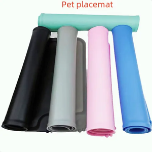 Wasserdichte rutsch feste Silikon-Haustier-Pads mit <span class=keywords><strong>Paw</strong></span> Print Design <span class=keywords><strong>Dog</strong></span> Bowl Geschirr-Reinigungs pads für Katzen und Hunde - Product Image 2