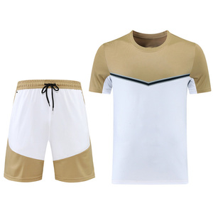 Gran oferta, traje de jogging de verano personalizado para hombre, 100% poliéster, entrenamiento de fútbol, conjuntos de camisetas de fútbol para hombre, conjunto - Product Image 3