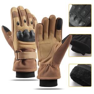 Gants de moto noirs à cinq doigts hiver résistant au froid gant de motocross de sport de plein air - Product Image 2