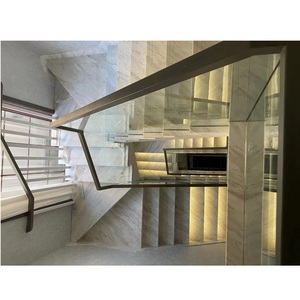 Garde-corps en verre d'intérieur de conception moderne DIY pour les escaliers 8-12mm d'épaisseur résistant à l'eau - Product Image 5