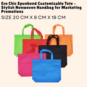 Fourre-tout personnalisable Eco Chic Spunbond Sac à main non tissé élégant pour les promotions marketing - Product Image 2